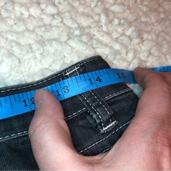 PRANA Indigo Grey Lightweight Denim Jeans Womens Size 6/28 Flaws See Pics - Picture 10 of 11